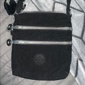 Black mini Alvar Kipling side bag